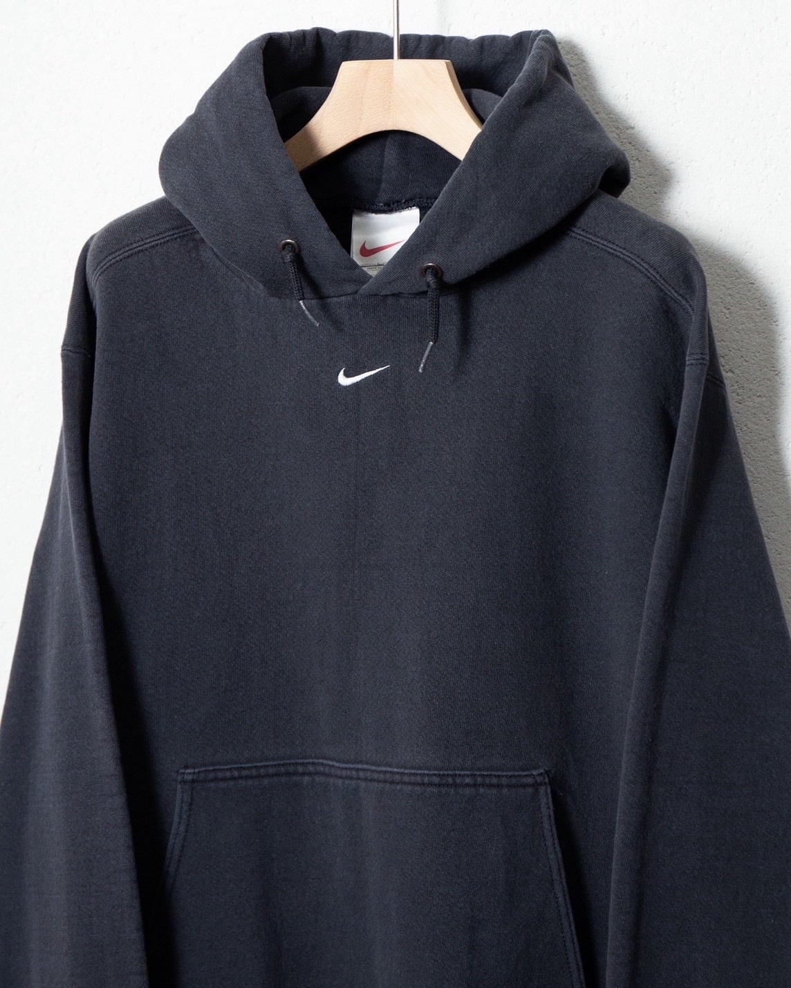トップス 00s NIKE Center Swoosh Logo Hoodie Black NIKE
