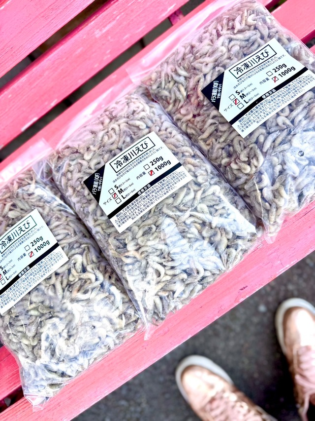 冷凍バラ川エビ（M:3～4cm）1kg入り