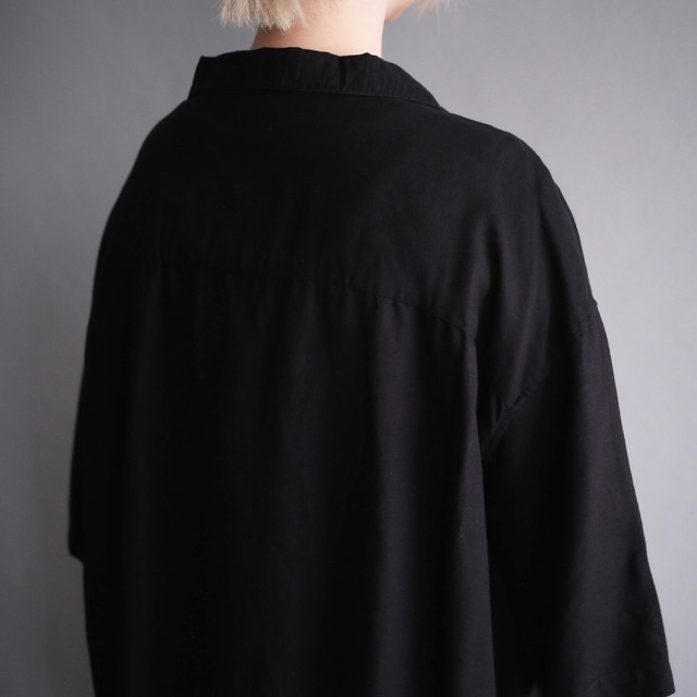 "刺繍" switching embroidery design XXX super big h/s shirt