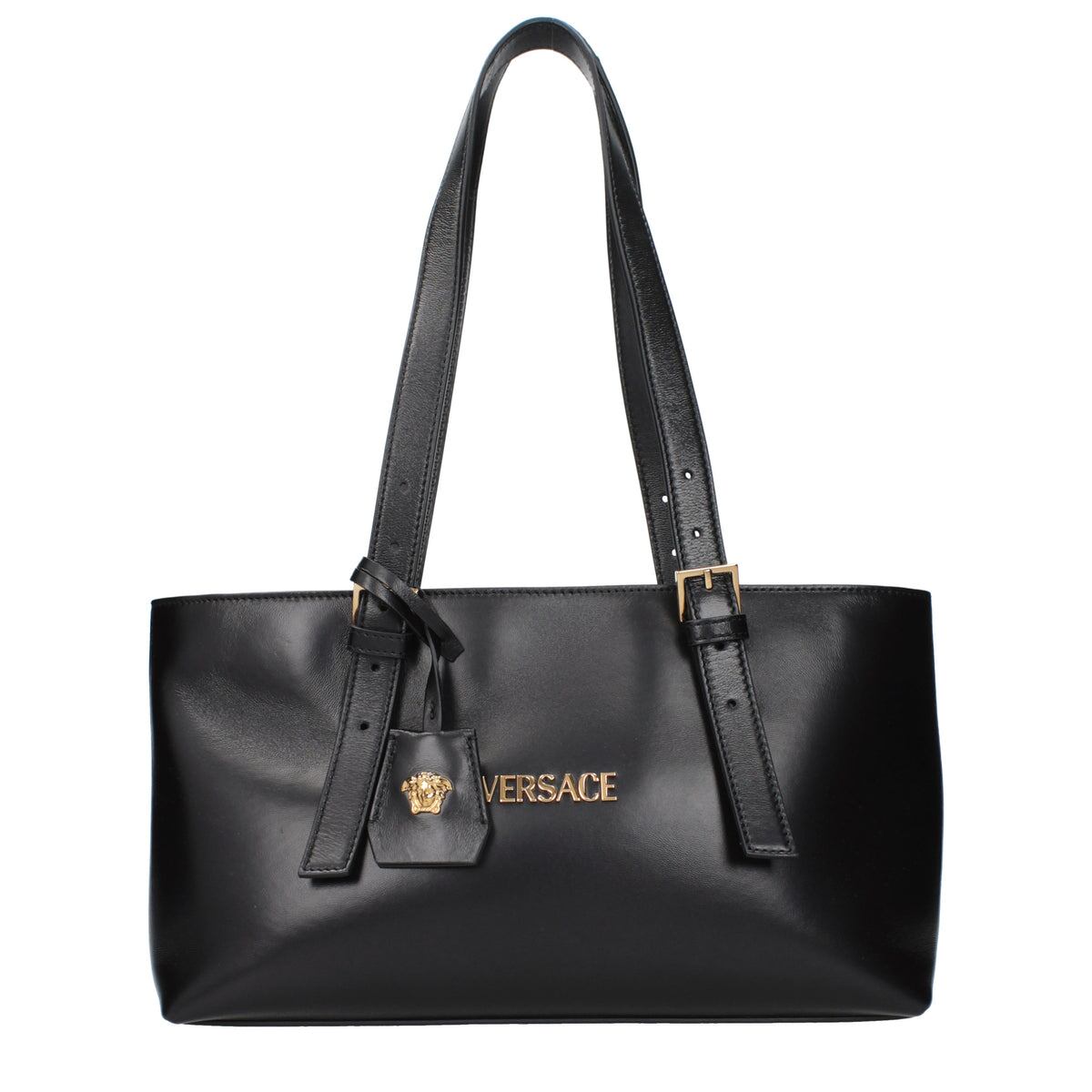 VERSACE ヴェルサーチ レディース ショルダーバッグ レザー ブラック