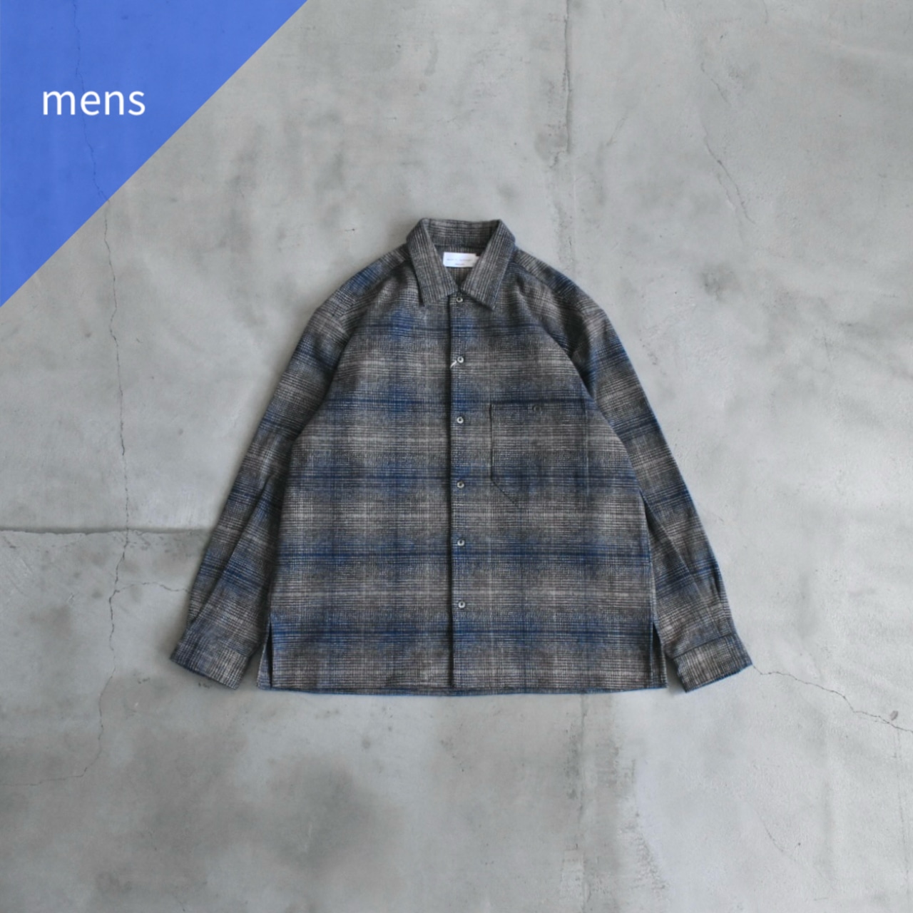 MANUAL ALPHABET | CHECK FLANNEL PATCH SHIRT チェック ネルシャツ エルボーパッチ