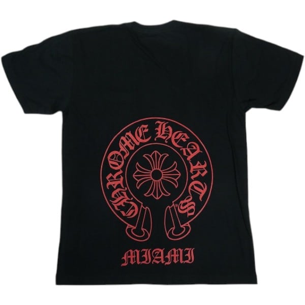 Chrome Hearts 赤ロゴ 黒 Tシャツ Size【M】 CHROME HEARTS クロム・ハーツ MIAMI HORSESHOE S/S TEE