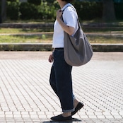 Cotton Hobo bag グレー