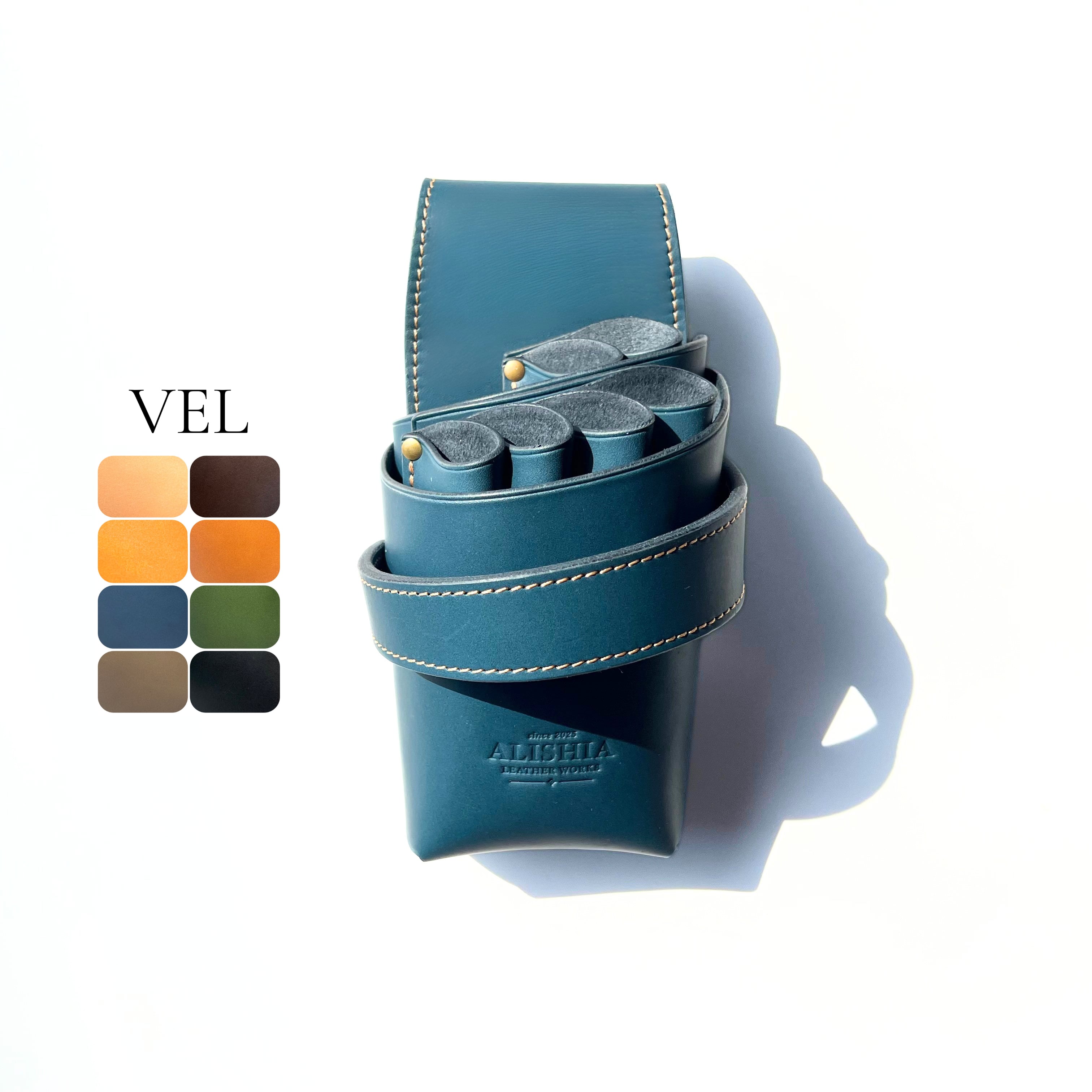 VEL6｜6丁差しシザーケース | ALISHIA LEATHER WORKS