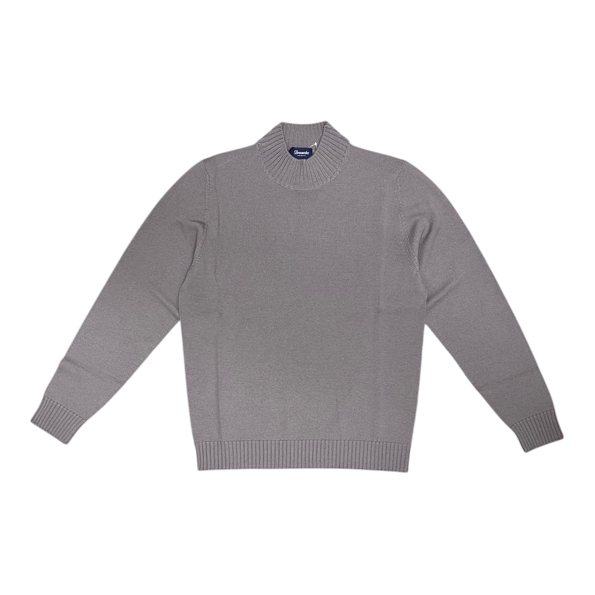 Drumohr(ドルモア)  8Gauge Wool Mock Neck Knit(D7M144L/D03/170) /GREIGE