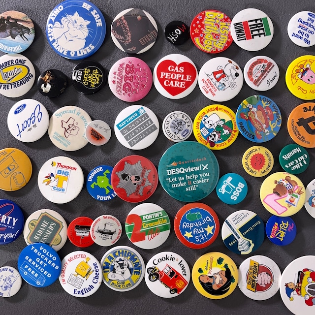 50個 ヴィンテージ レトロ 缶バッジ  vintage ビンテージ 古着 通販 リメイク 雑貨 2509010_8