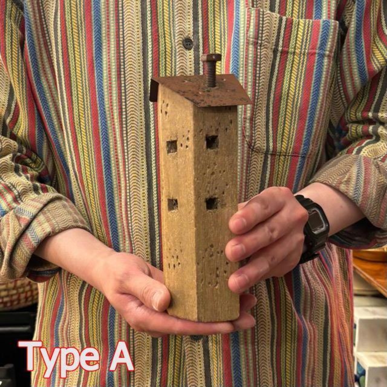 China Wood House Object 2Type 中国 ウッドハウスオブジェ 2種 置物 インテリア雑貨 ギフト 飾り