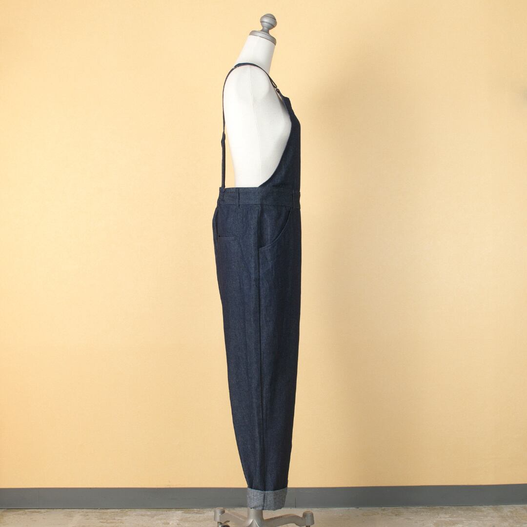 atelier naruse アトリエナルセ コットンデニムサロペットパンツ・インディゴ