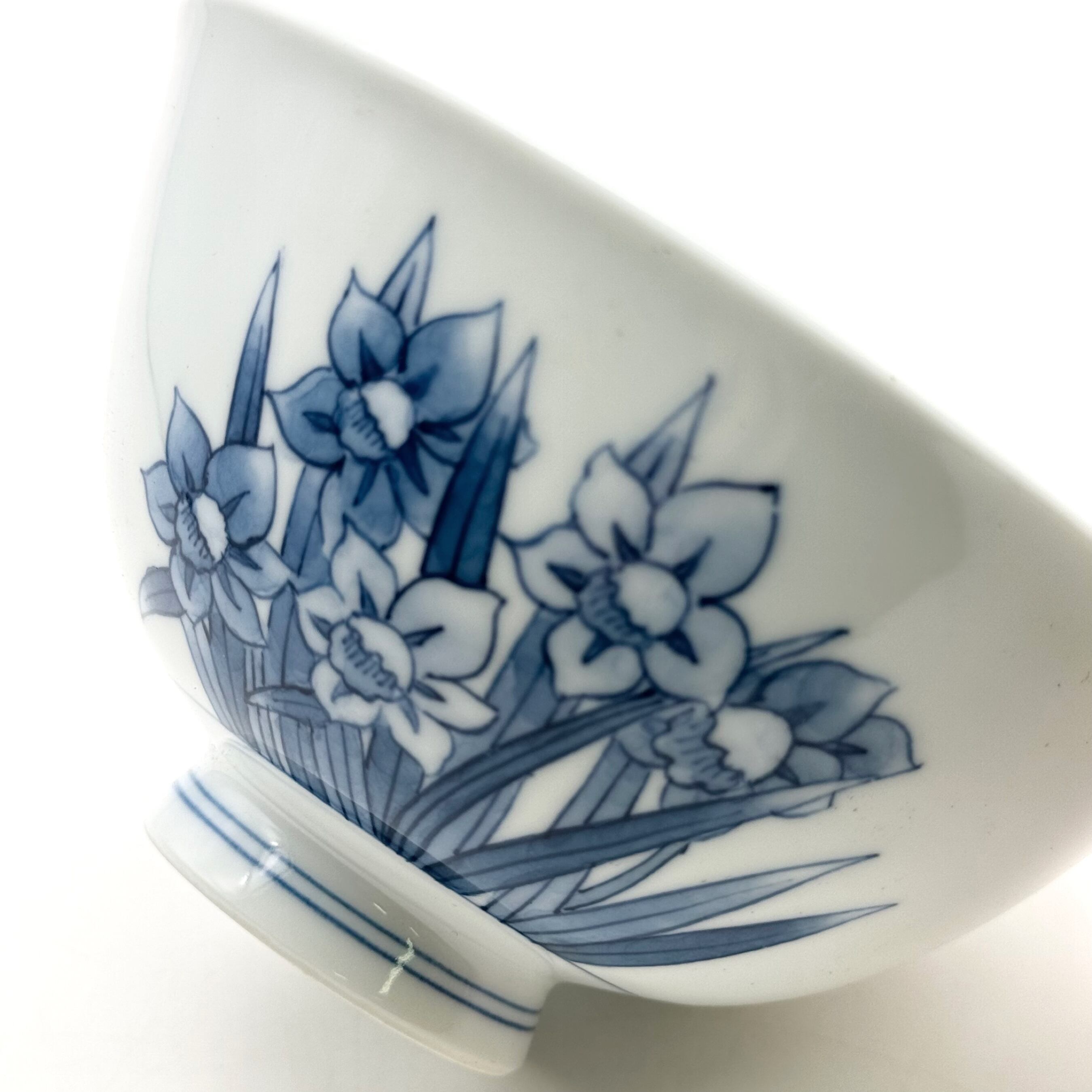 SALE】染付水仙 ご飯茶碗 S9 | 24to3［西富陶磁器オンラインストア