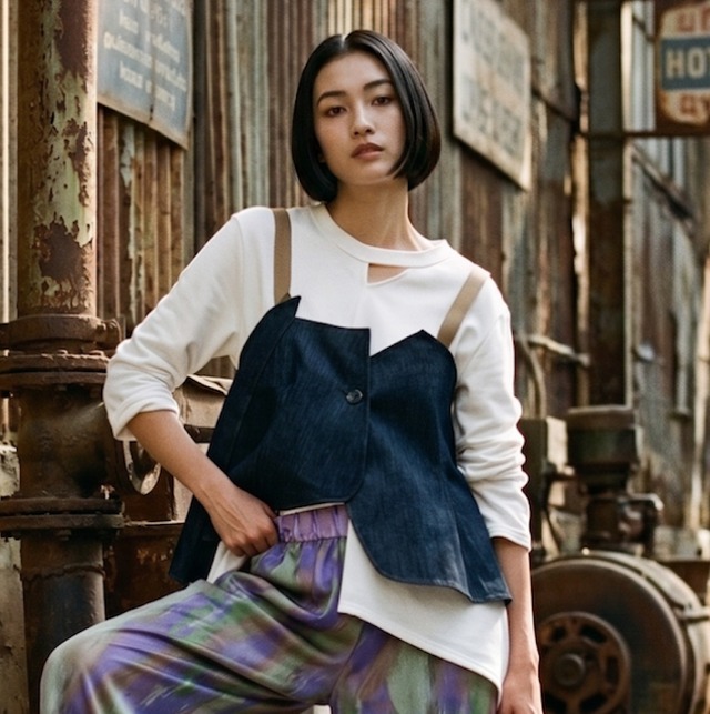 ★9月3~7日POPUP販売限定★Arnev（アルネブ） 7分袖アシメカットソー【1644143】