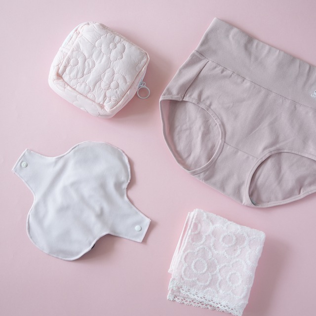 【はじめてset】FOLLISSI Lite(吸水量70ml)ベイビーピンク&サックスブルー｜普通の日～多い日用