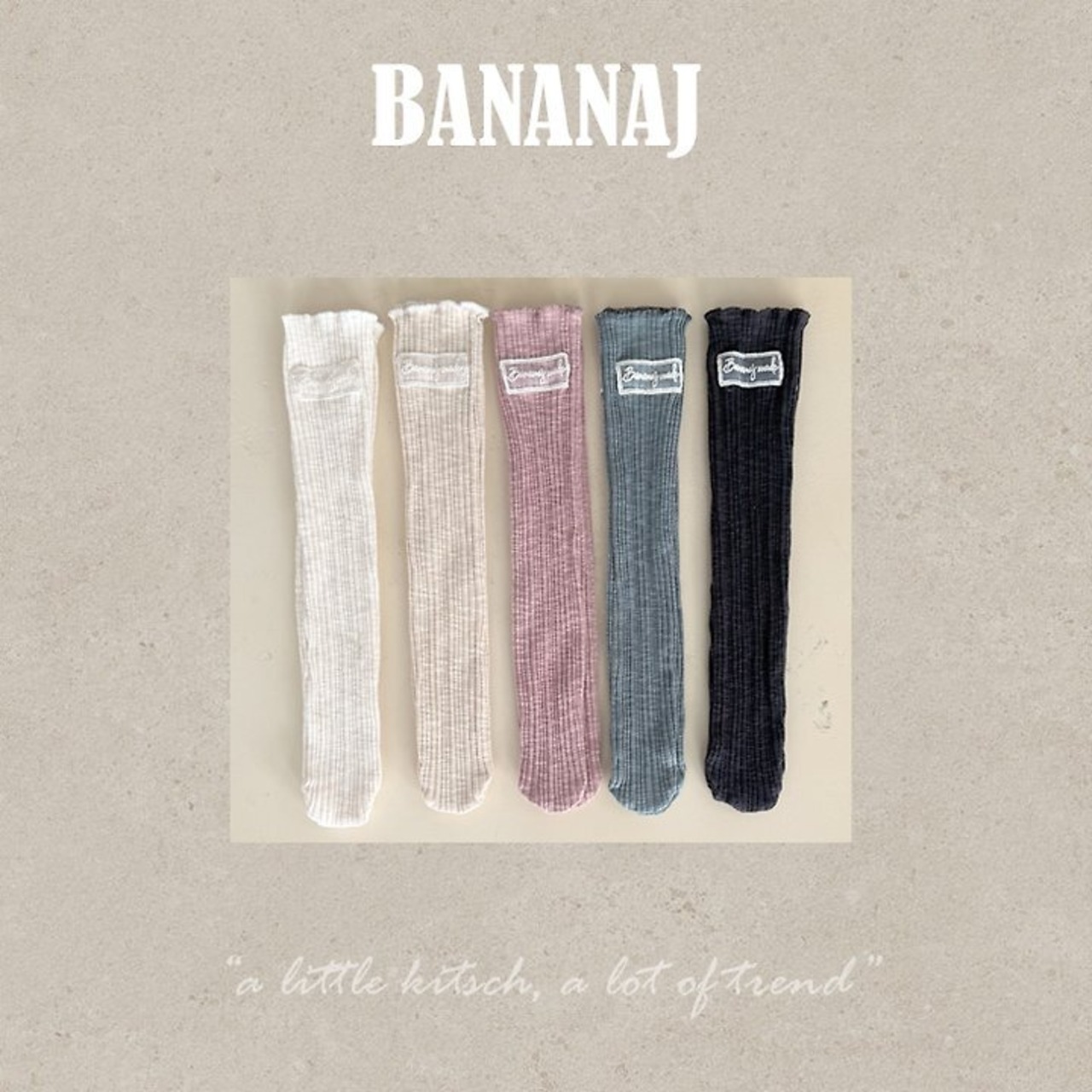 韓国子供服 / BANANA J / 26Autumn / ニットソックス / 秋服 / キッズ *free*
