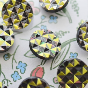 ブラック×イエロー立体チェック 18㎜