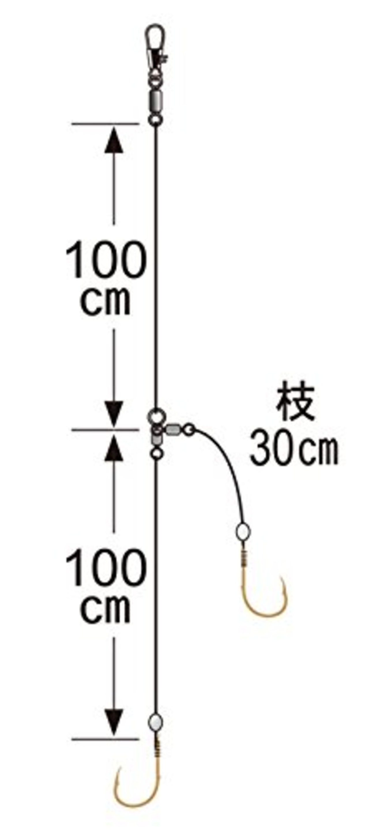 がまかつ(Gamakatsu) アマダイ仕掛 スタンダード2本鈎 FA108 4号-ハリス3. 45619-4-3-07