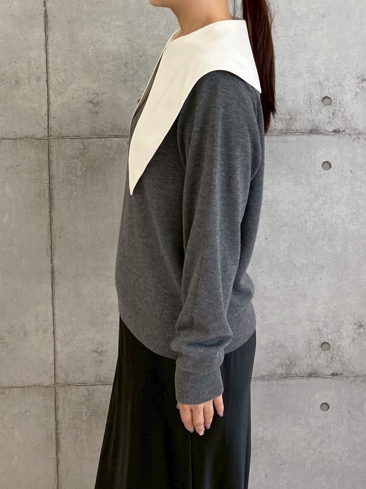 ロージー  Rosiee 付衿クラシックKnit