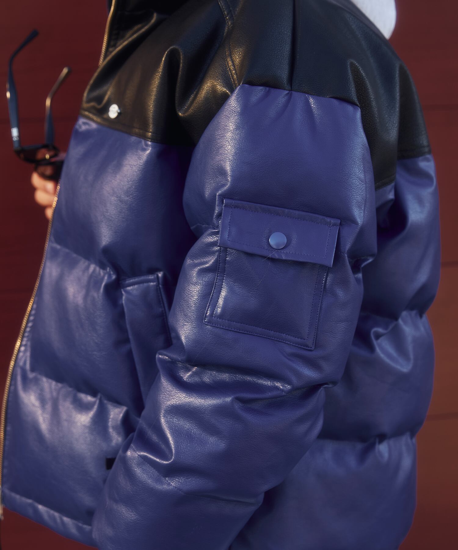 Re:room ブラックレザージャケット