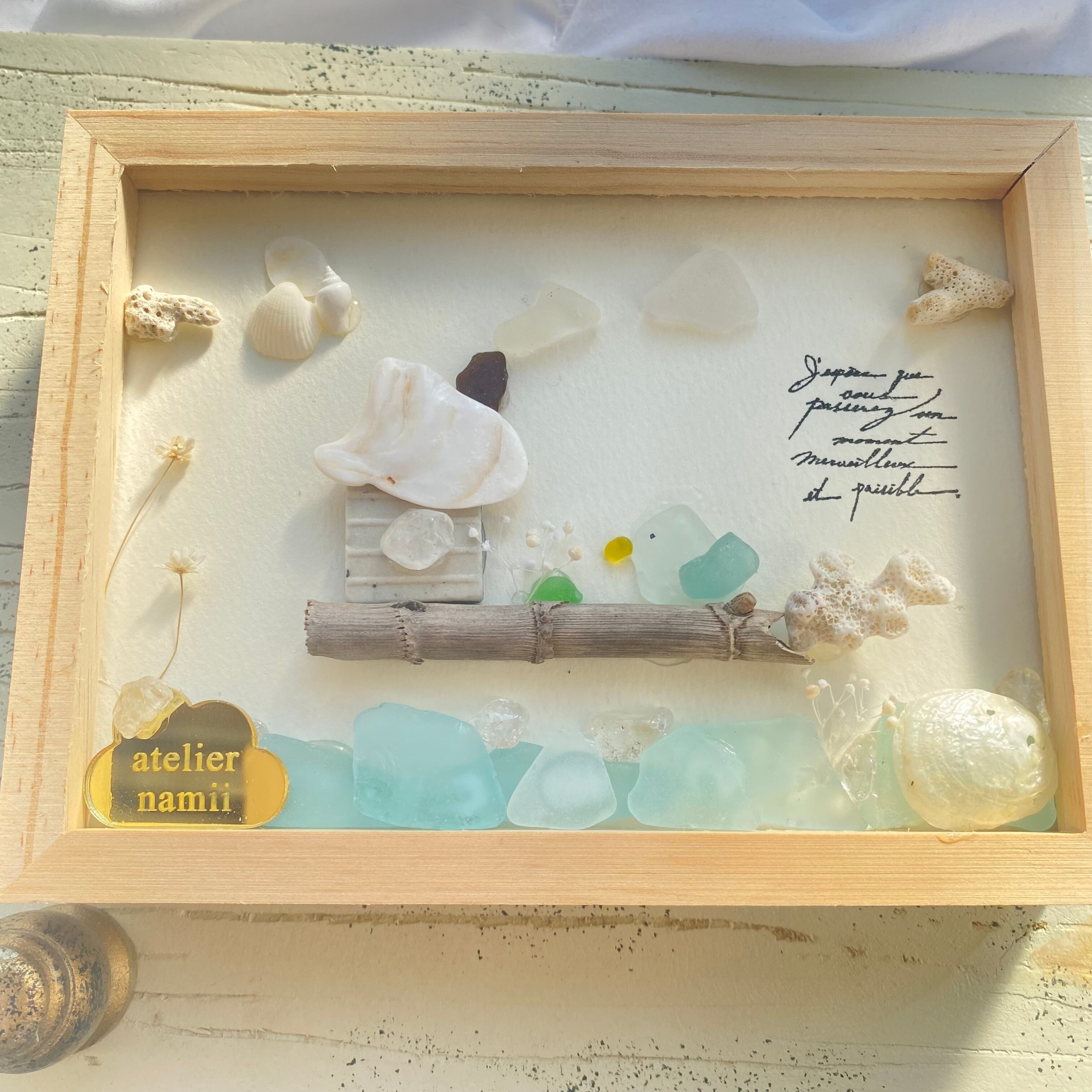 【両面作品】"海の上の鳥のおうち。"