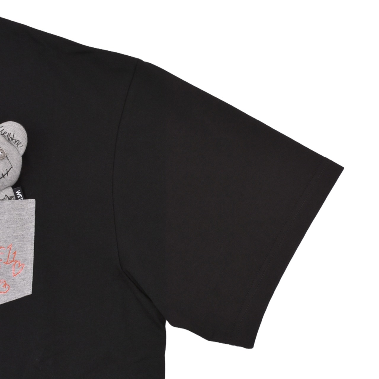 【WE11DONE】BLACK DOODLE TEDDY T-SHIRT - 7