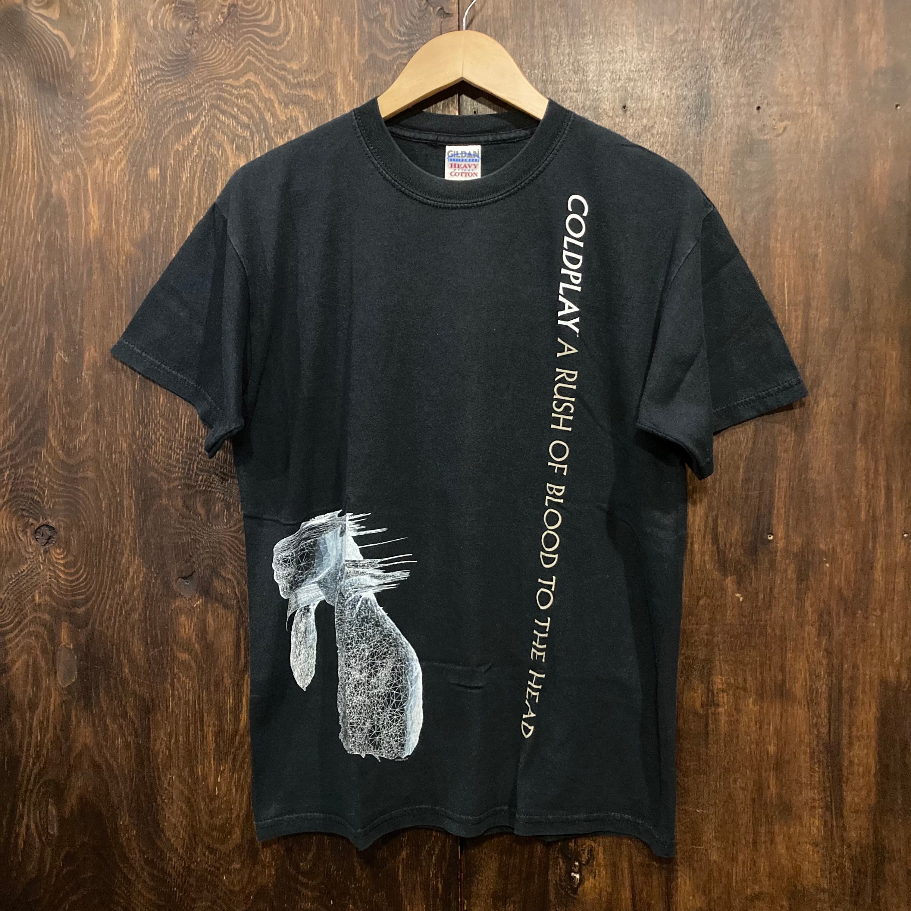 Coldplay コールドプレイ 02年 バンドT ロックT 半袖Tシャツ 黒 A ...