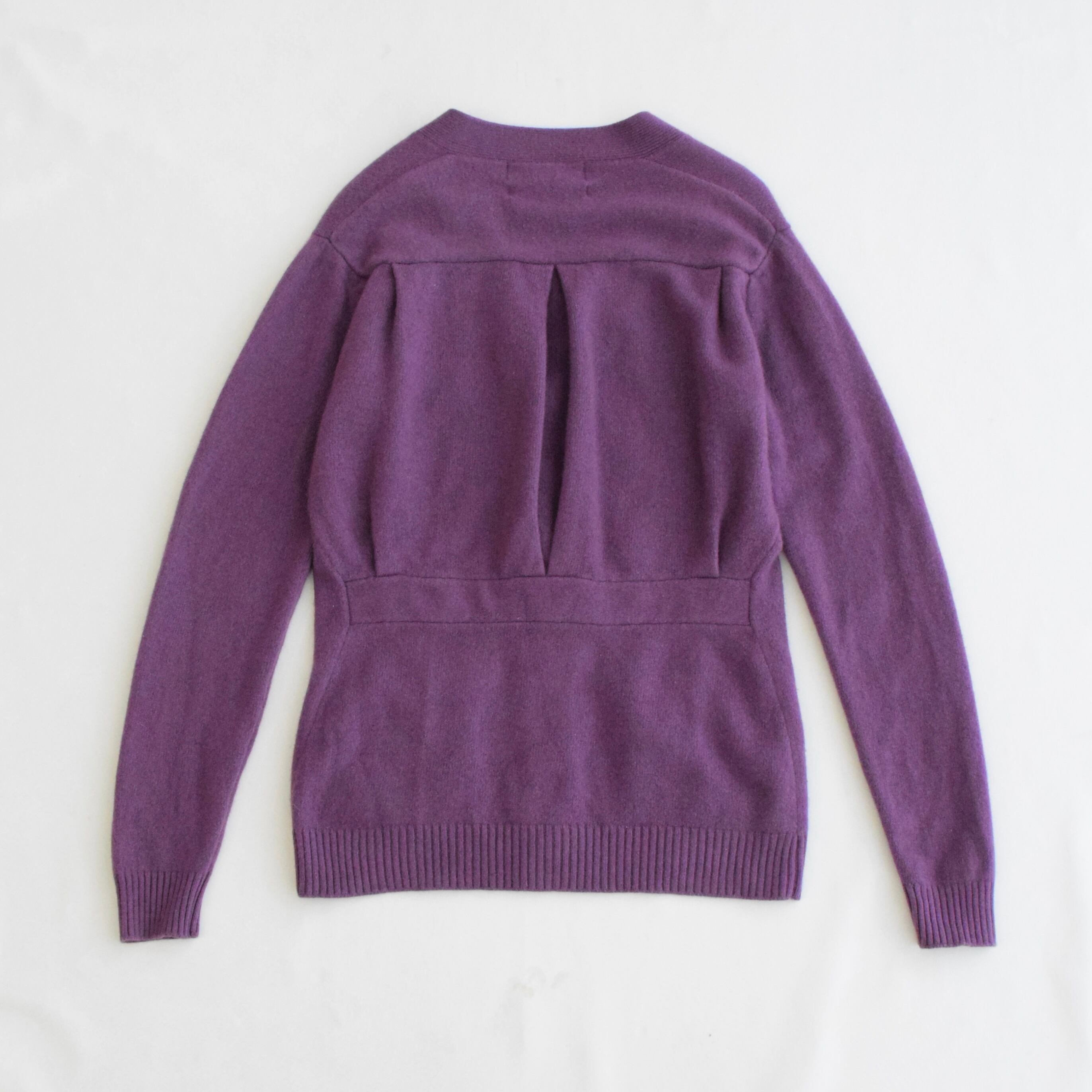 美品 伊製 ラルフ パープルレーベル カシミア カーディガン クリーニング済 中古・古着通販】RALPH LAUREN PURPLE LABEL (ラルフ ローレン