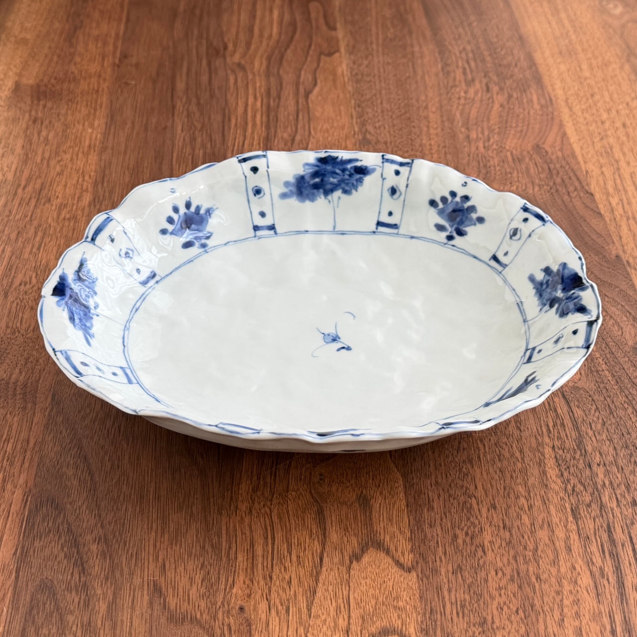 松尾貞一郎 | 楕円鉢 23.5cm(芙蓉手) 貞土窯・有田