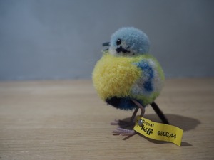 オールド シュタイフ ぽんぽんトリ  Steiff Woolen Bird 8cm