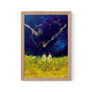A4｜ふたり星（フレームあり）
