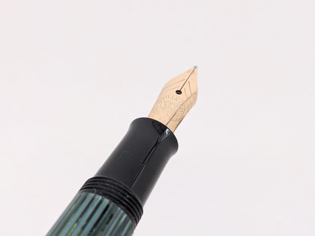 50s ペリカン 400NN 緑縞 Pelikan 400NN (中字) 14C 50s ペリカン 400NN 緑縞 Pelikan 400NN (中字) 14C