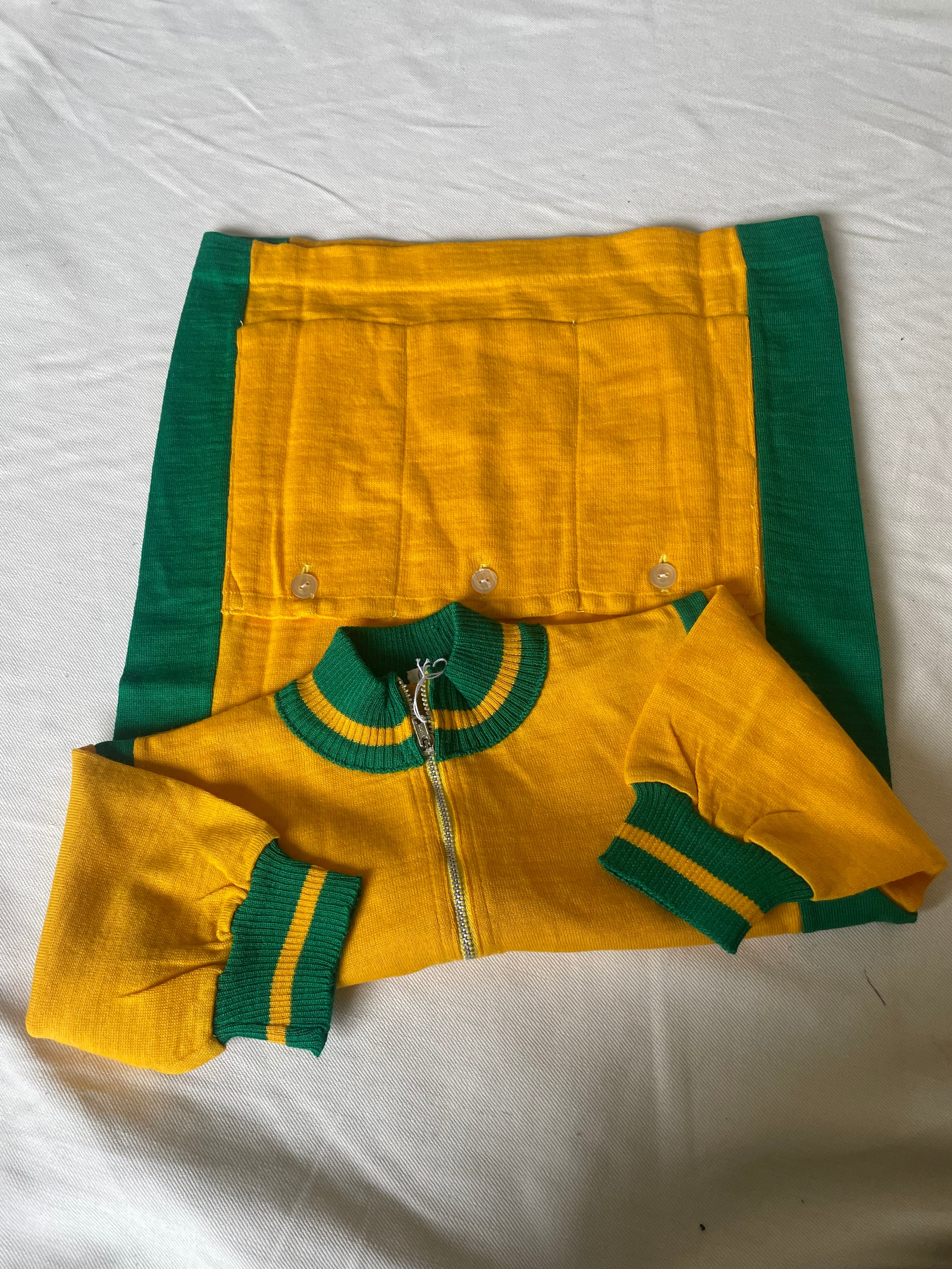 Kids EURO cycling knit yellow×green