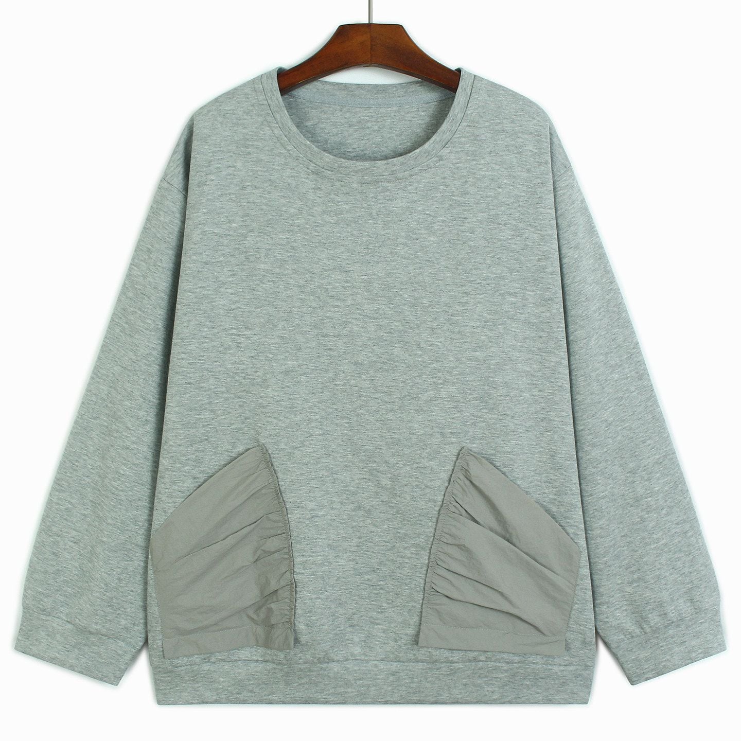UTILITY ROUND NECK LARGE POCKET PANEL SLEEVE P M-18420