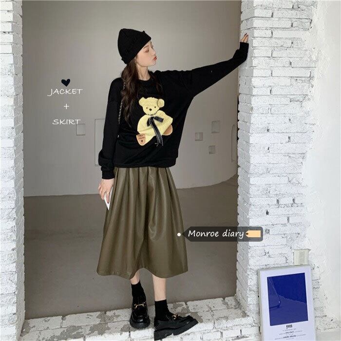 スカート スプリングスタイルセーター 大人ガーリー スウィート キュート カジュアル 春物 モンロー36942520015