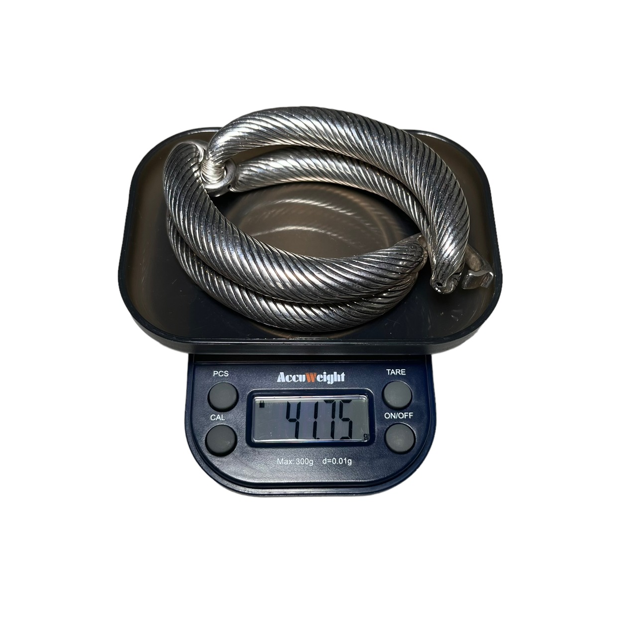 vintage silver engraved wide bracelet