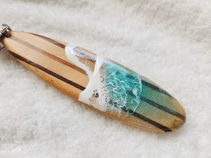 416.オーシャンレジンアート Surfboardキーホルダー