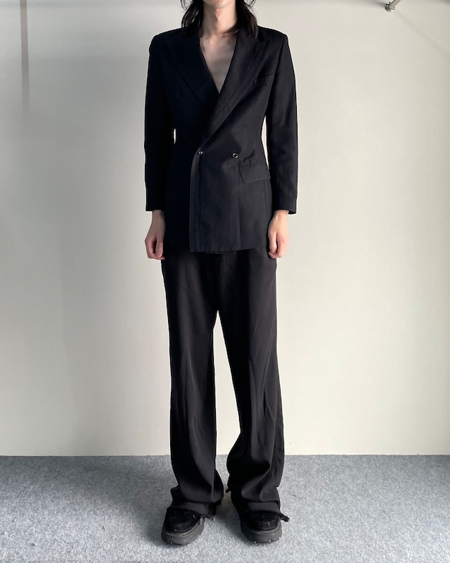 【jean paul gaultier classique】stripe double tailored jacket