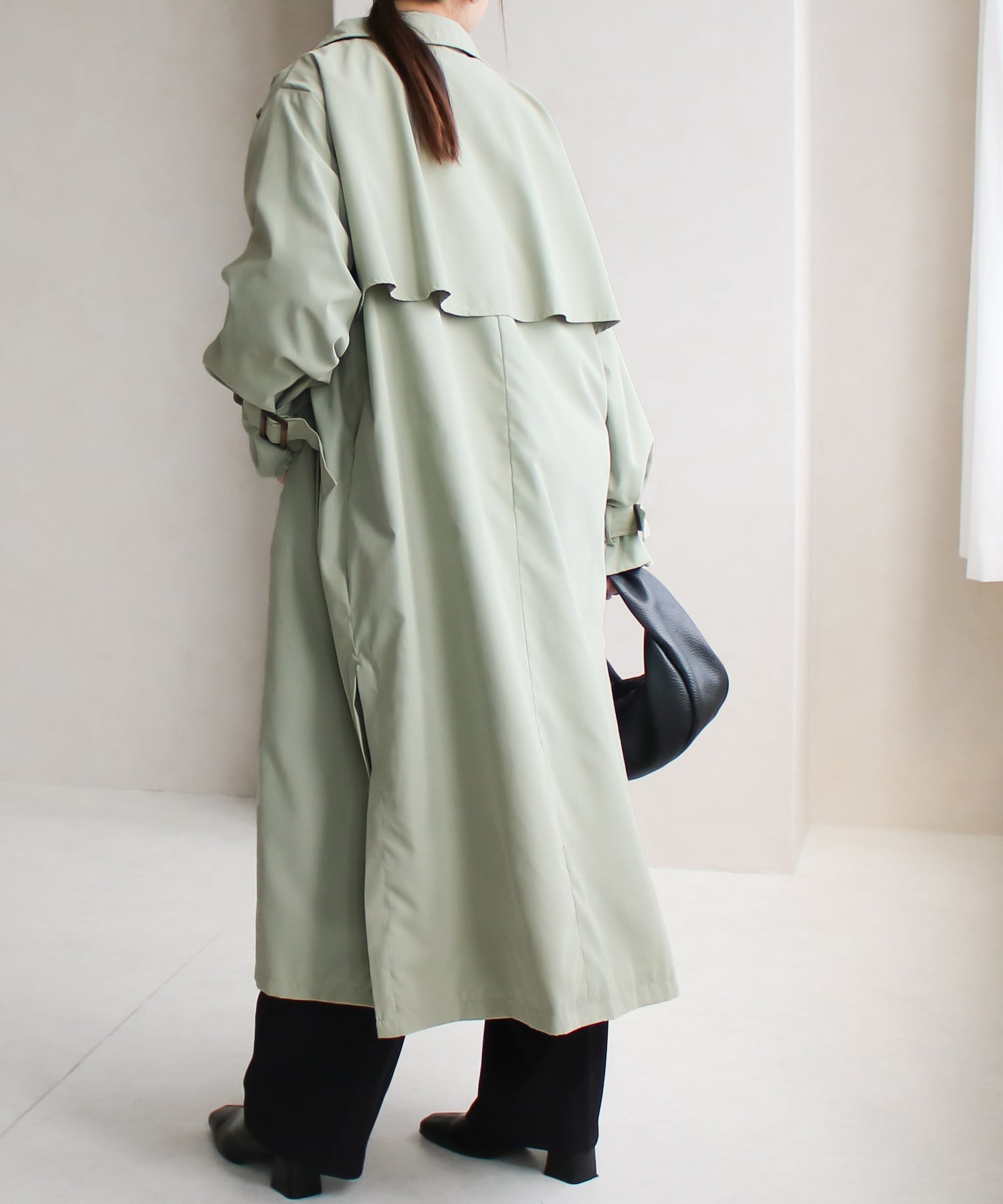 ヨーク付きスタンドカラーコート | SocialGIRL（ソーシャルガール公式）