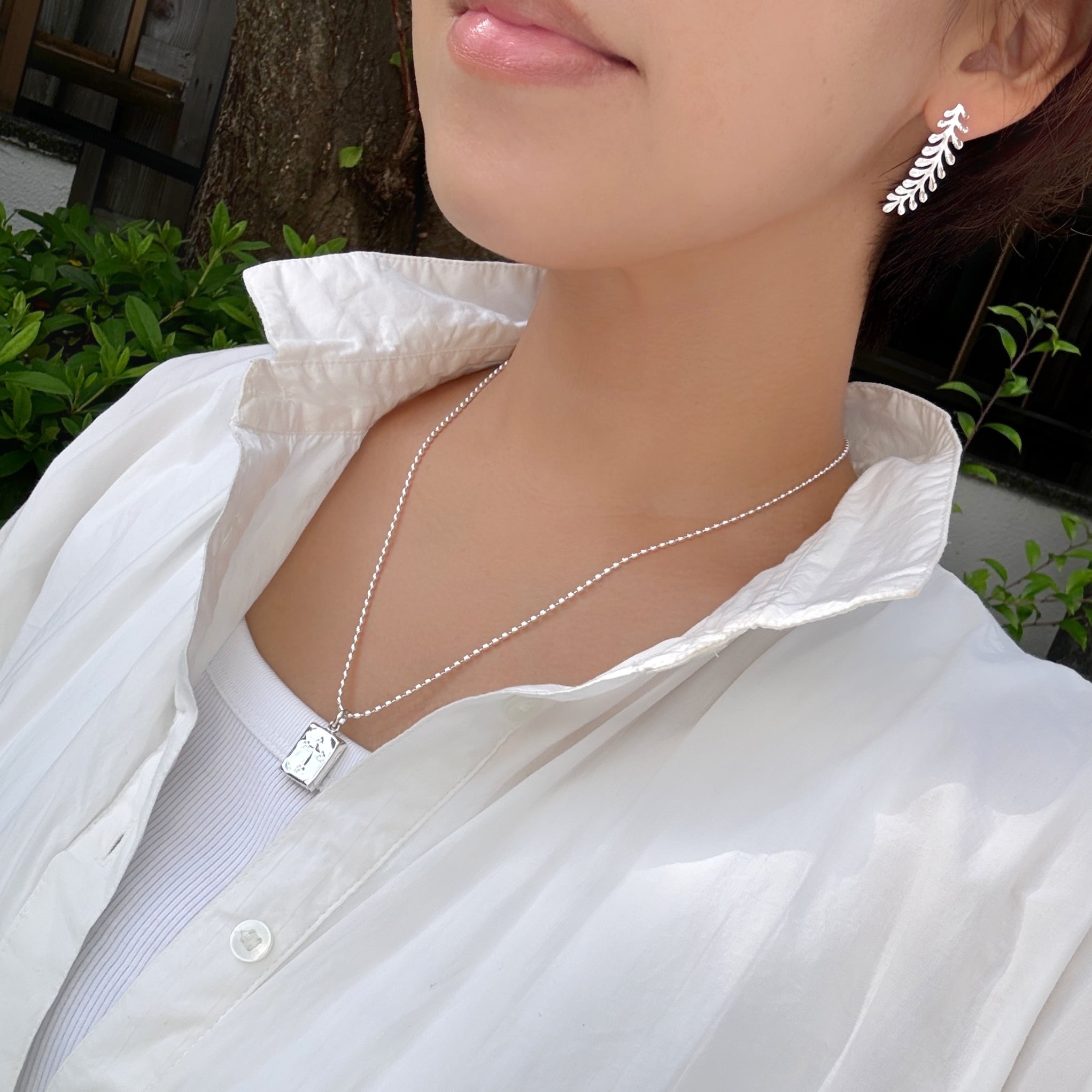 ラスト1！】クロス スクエア ロケット ペンダント （チェーン