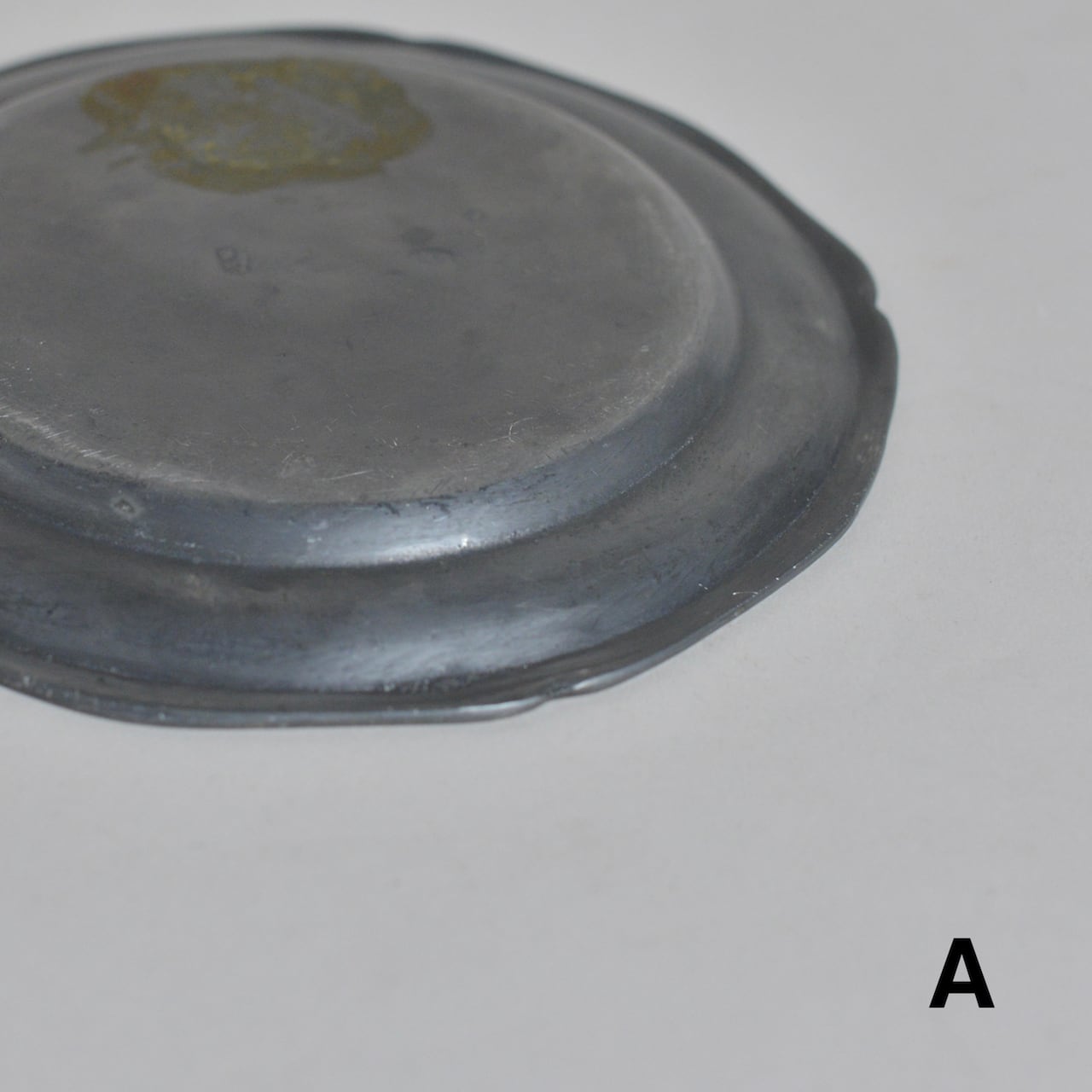 アンティーク　ピューター　トレイ Pewter Plate / ピューター プレート〈お皿・トレイ・器・花リム