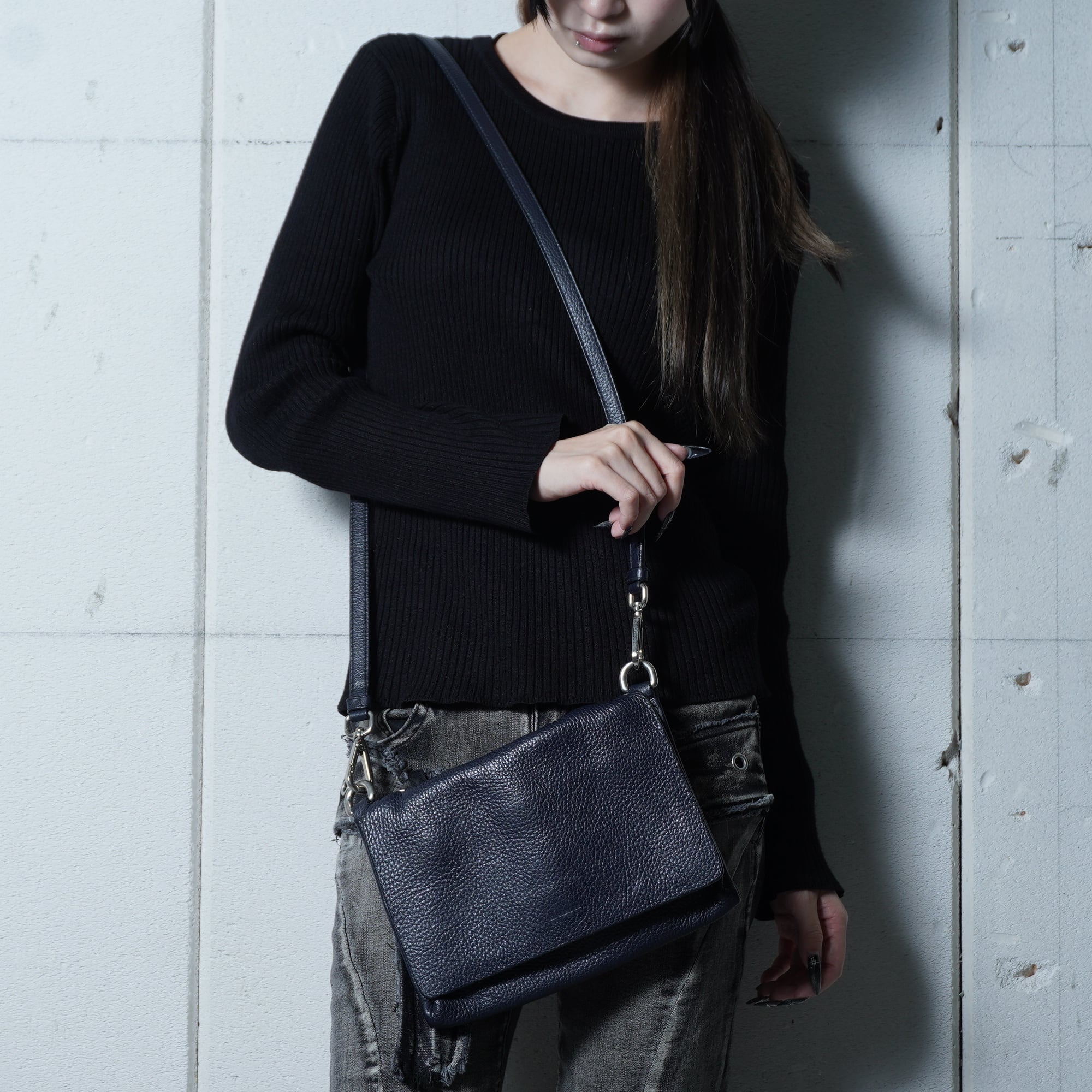 JIL SANDER リベットボーダートートバッグ