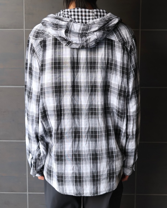 Check shirt hoodie