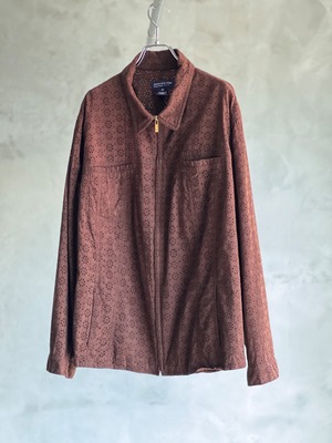 パンチングレースジップブルゾン