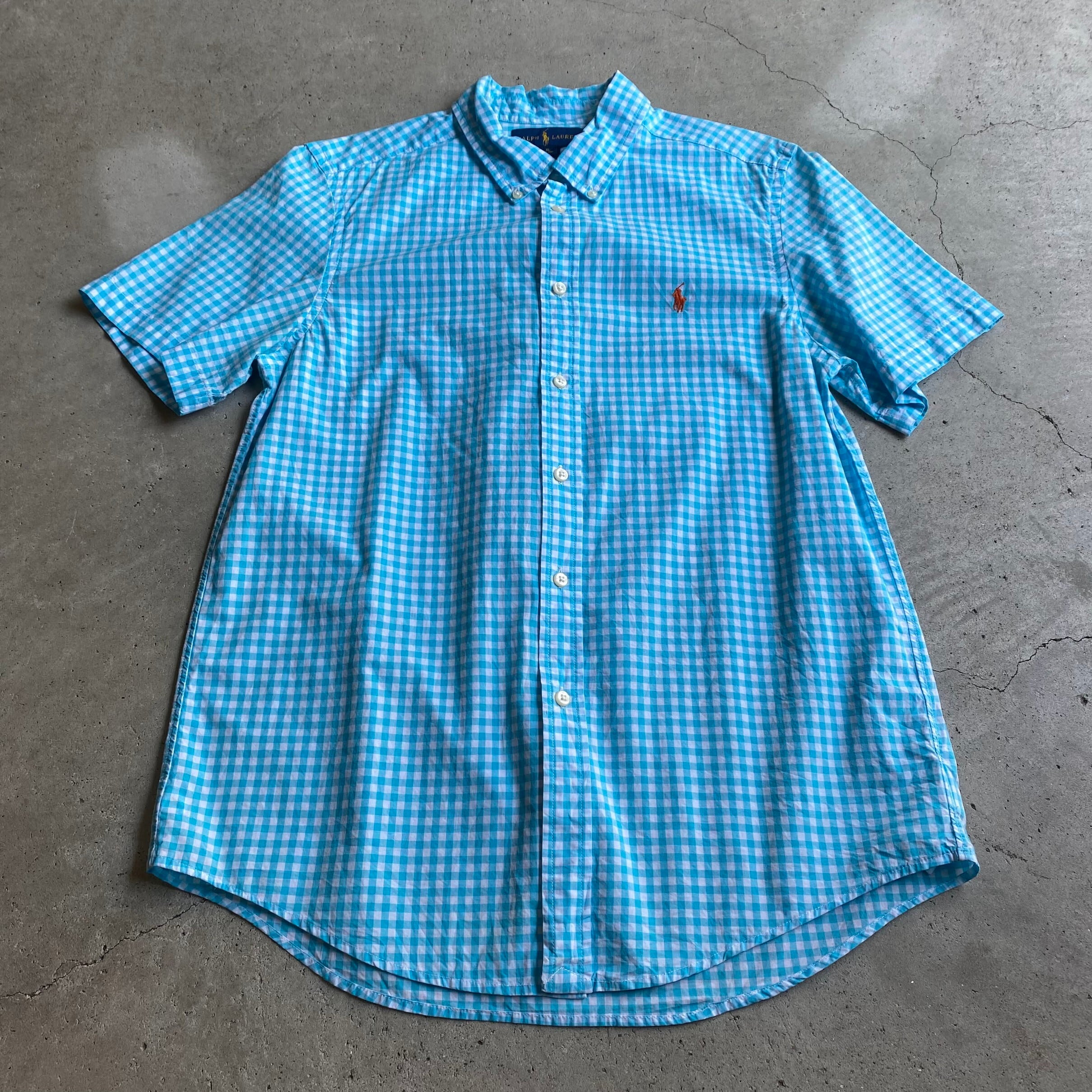 RALPH LAUREN ラルフローレン ギンガムチェック柄 半袖ボタン