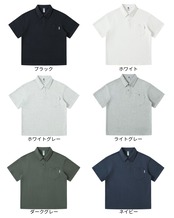ボタンダウンパッチポケット半袖ポロシャツ　S0554
