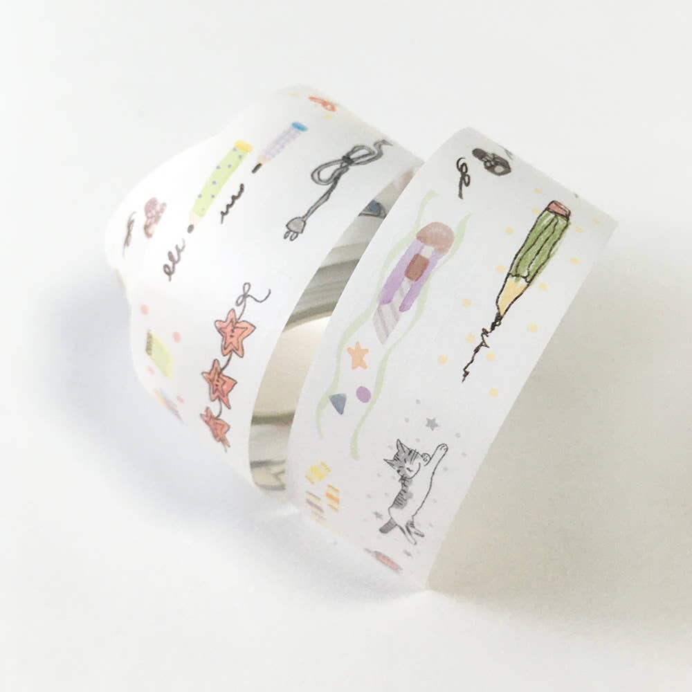 zafa】マスキングテープ 테이블 키스컷 glen キスカット | 韓国文具