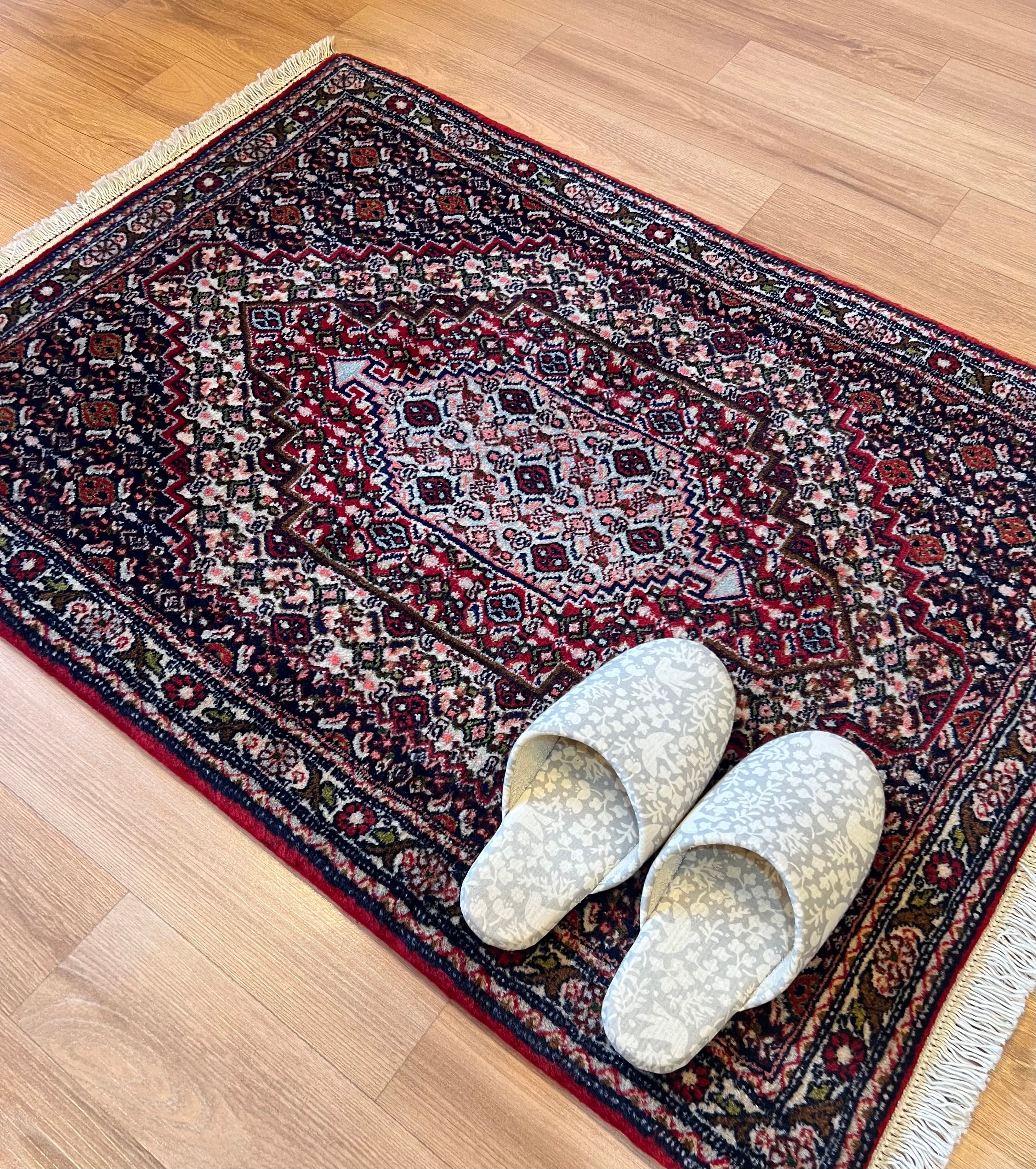 ペルシャ ギャッベ チェアマット 直径40cm 円形