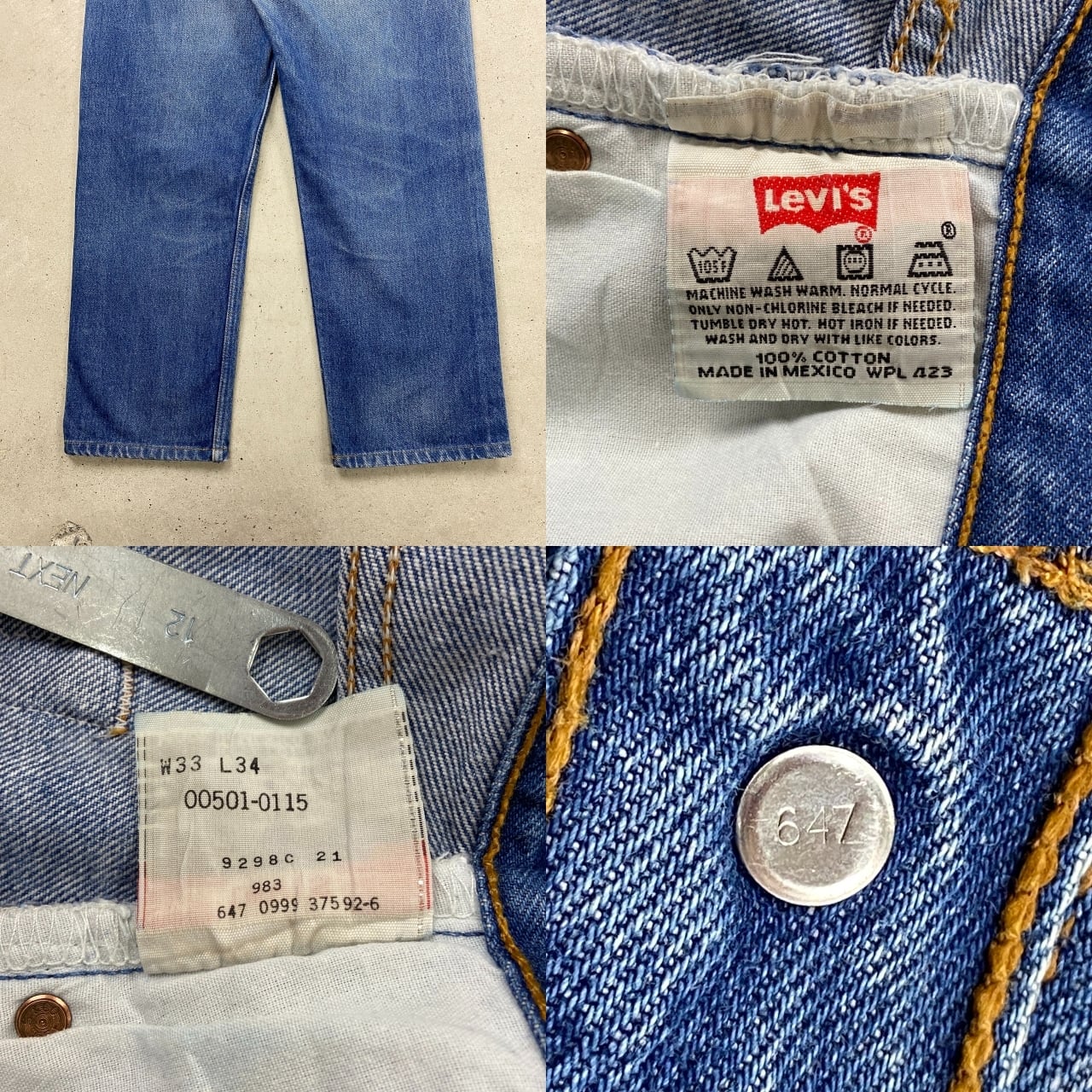 00年代 メキシコ製 Levi's リーバイス 501 デニムパンツ 00年代 メキシコ製 Levi's リーバイス 501 デニムパンツ