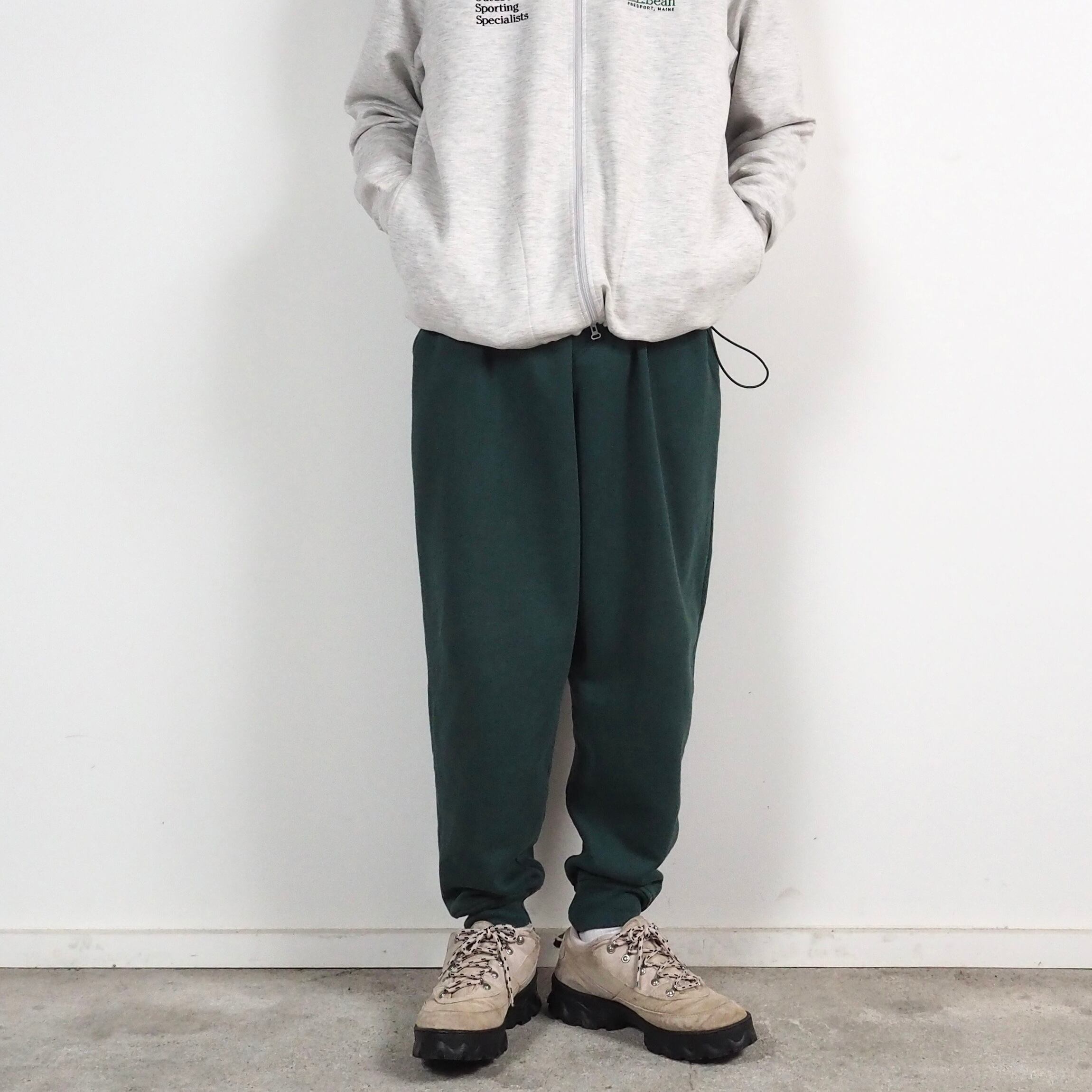90’s Green sweat pants pockets “L” スウェットパンツ ポケット付き グリーン