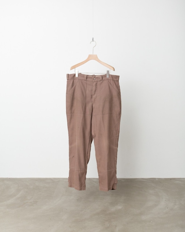 1960s vintage "10X" patch designed double knee cotton work trousers