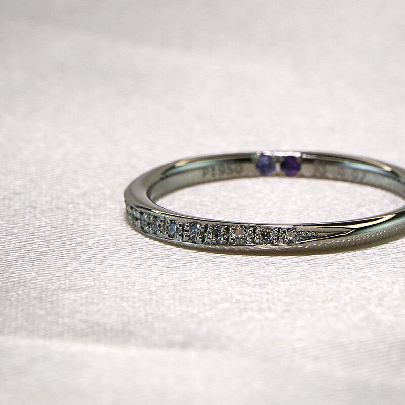 【K10ゴールド 結婚指輪 マリッジリング】K10 YG PG WG モアサナイト 結婚指輪  マリッジリング ペアリング　シリーズ025