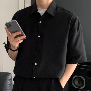 スタンダードエレガント半袖シャツ　0619