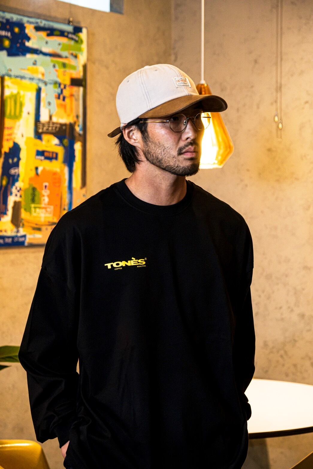 TONES COFFEE ROASTERS ORIGINAL LONG SLEEVE TEE BLACK | TONES 
